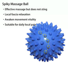 ZXJHGXS spiky-ball 2.95in yellow for deep tissue massage on feet and calves.