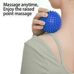 ZXJHGXS spiky-ball 3.54in blue for targeted myofascial release and soreness relief.