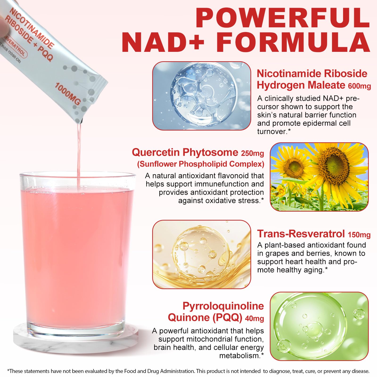 ZXXBEST NAD liquid absorption form emphasizes quicker energy without jitters