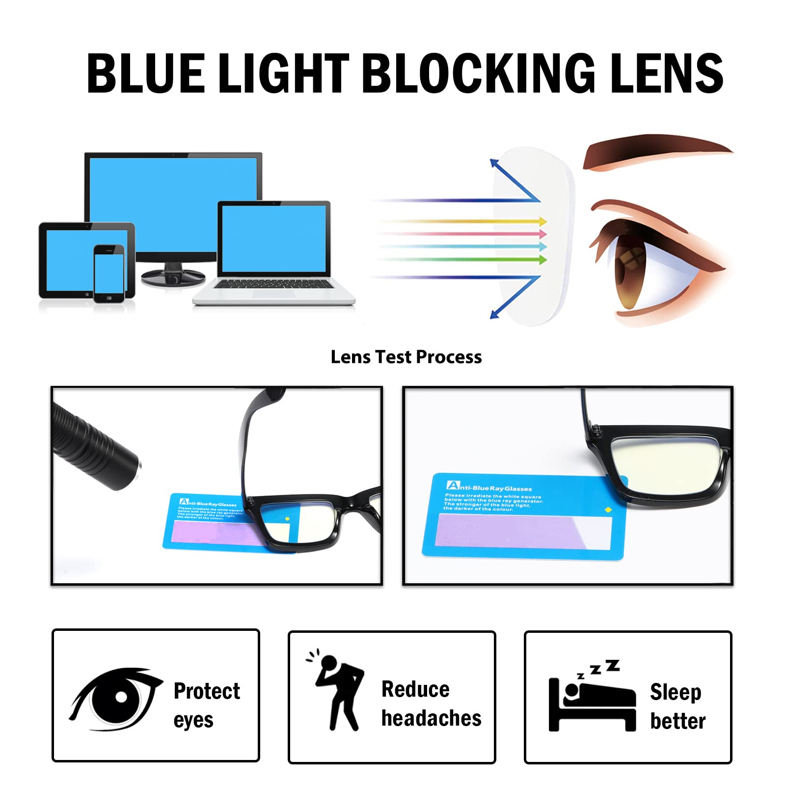 ZXYOO anti-glare glasses support comfortable screen time.