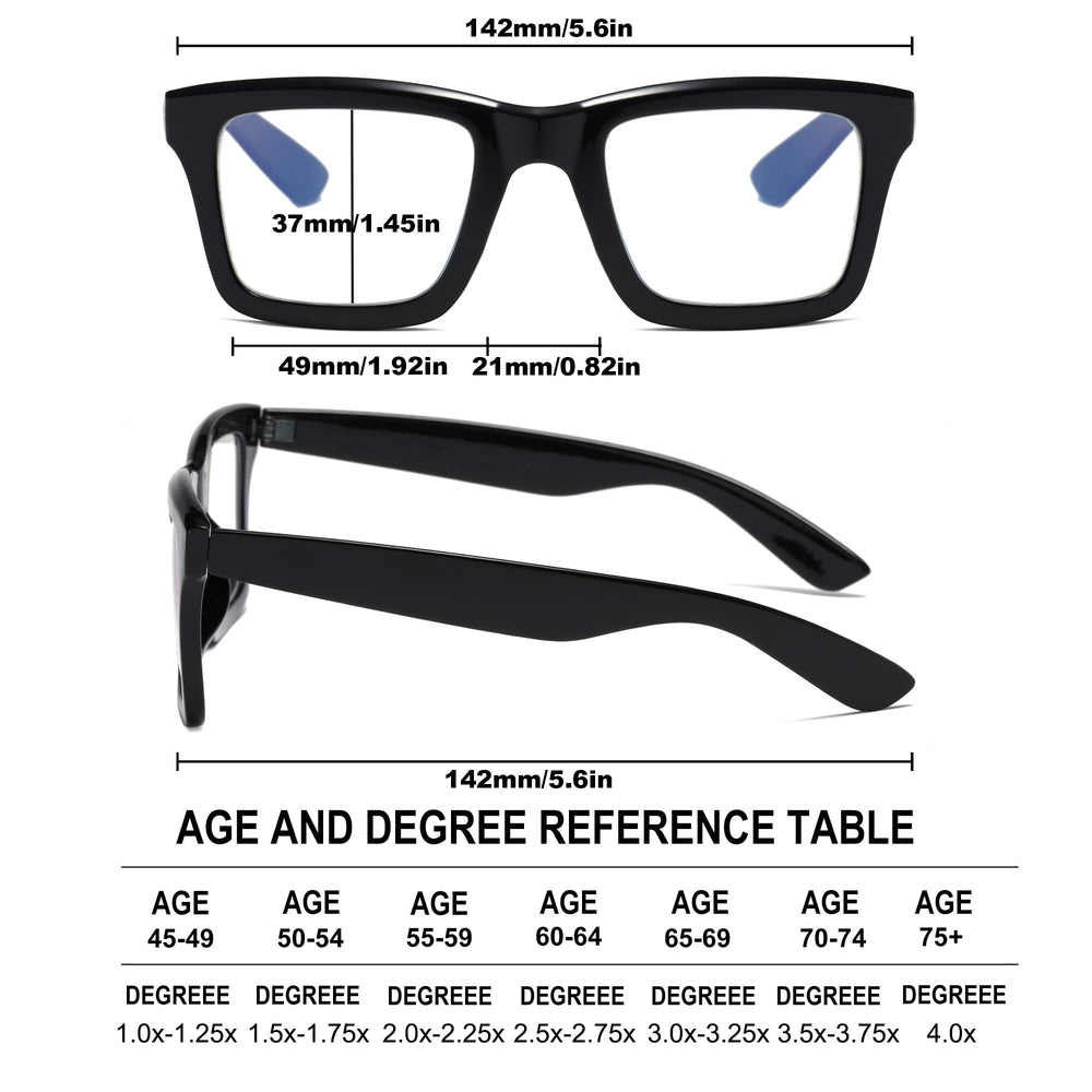 ZXYOO four-color readers suit office or home style.