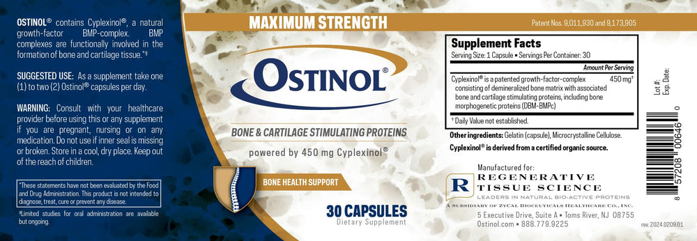 Lab test results seal for Ostinol ensuring safety and purity.