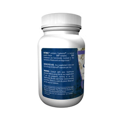 ZYCAL Ostinol Standard 350mg bottle label highlighting Cyplexinol ingredient for bone support.