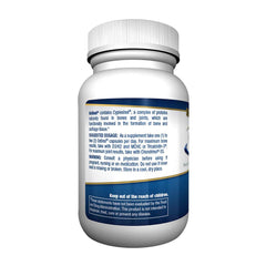 Close-up of ZyCal Ostinol Standard bottle label highlighting the natural stem cell signaling complex