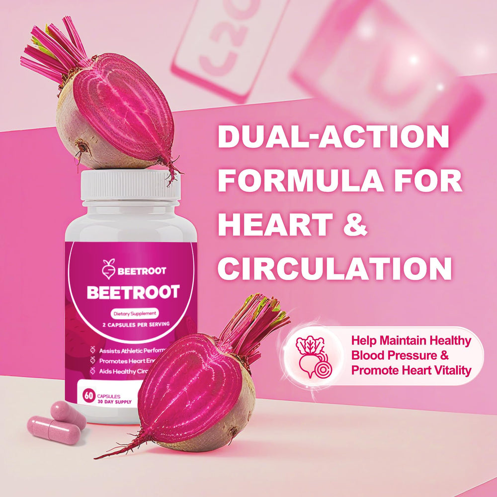 ZyliaVitaX beet root capsules bottle-back with dosage and ingredients