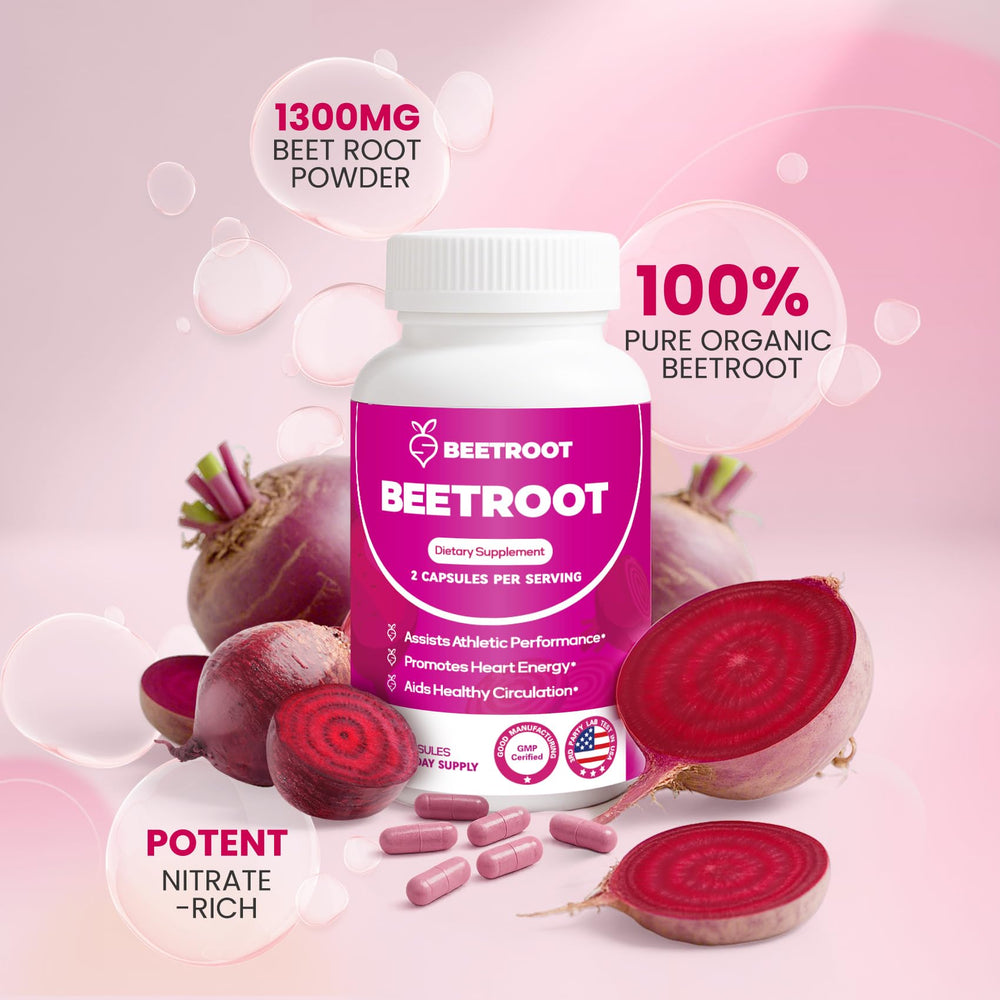 ZyliaVitaX beet root capsules label closeup emphasizing clean, non-GMO formula