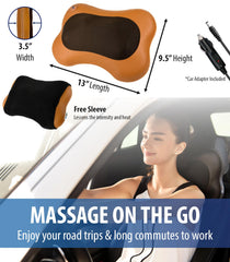 Zyllion strap-secured massager fits chairs for hands-free use