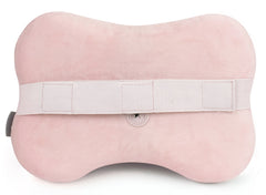 Zyllion massager with ergonomic strap fastened to chair or headrest