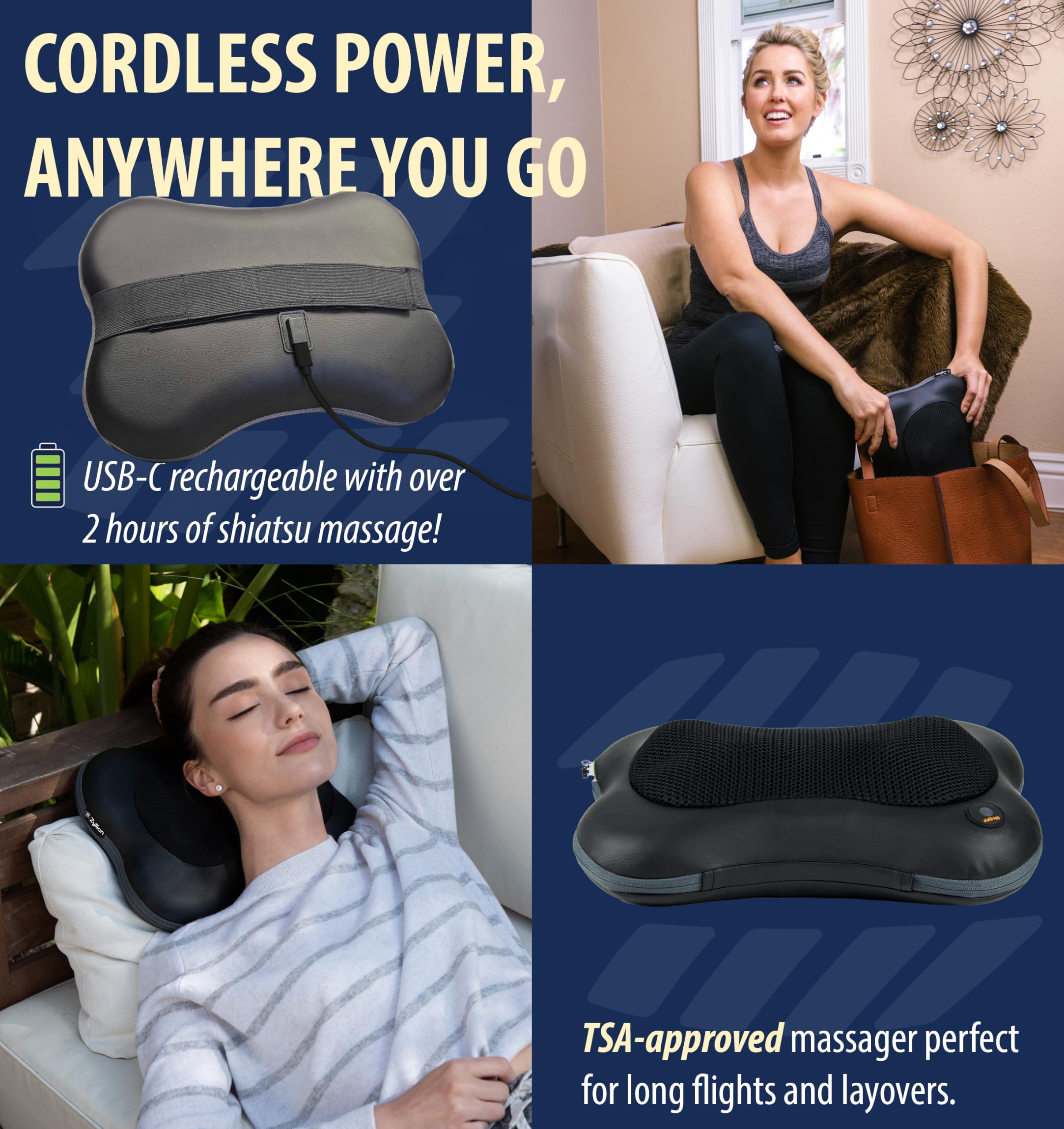 Zyllion ZMA-13RB cordless rechargeable design for portable use