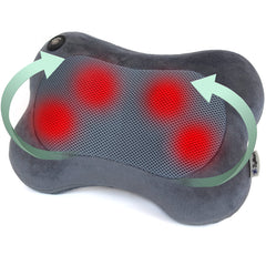 Zyllion ZMA-13 back massager with heat in slate for sore shoulders