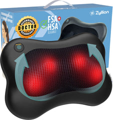 Zyllion ZMA-13 front view massager for full back and neck relief