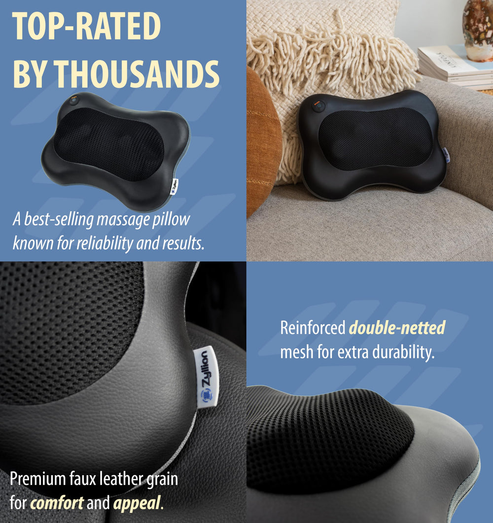 Zyllion ZMA-13 neck massage in action showing comfortable fit