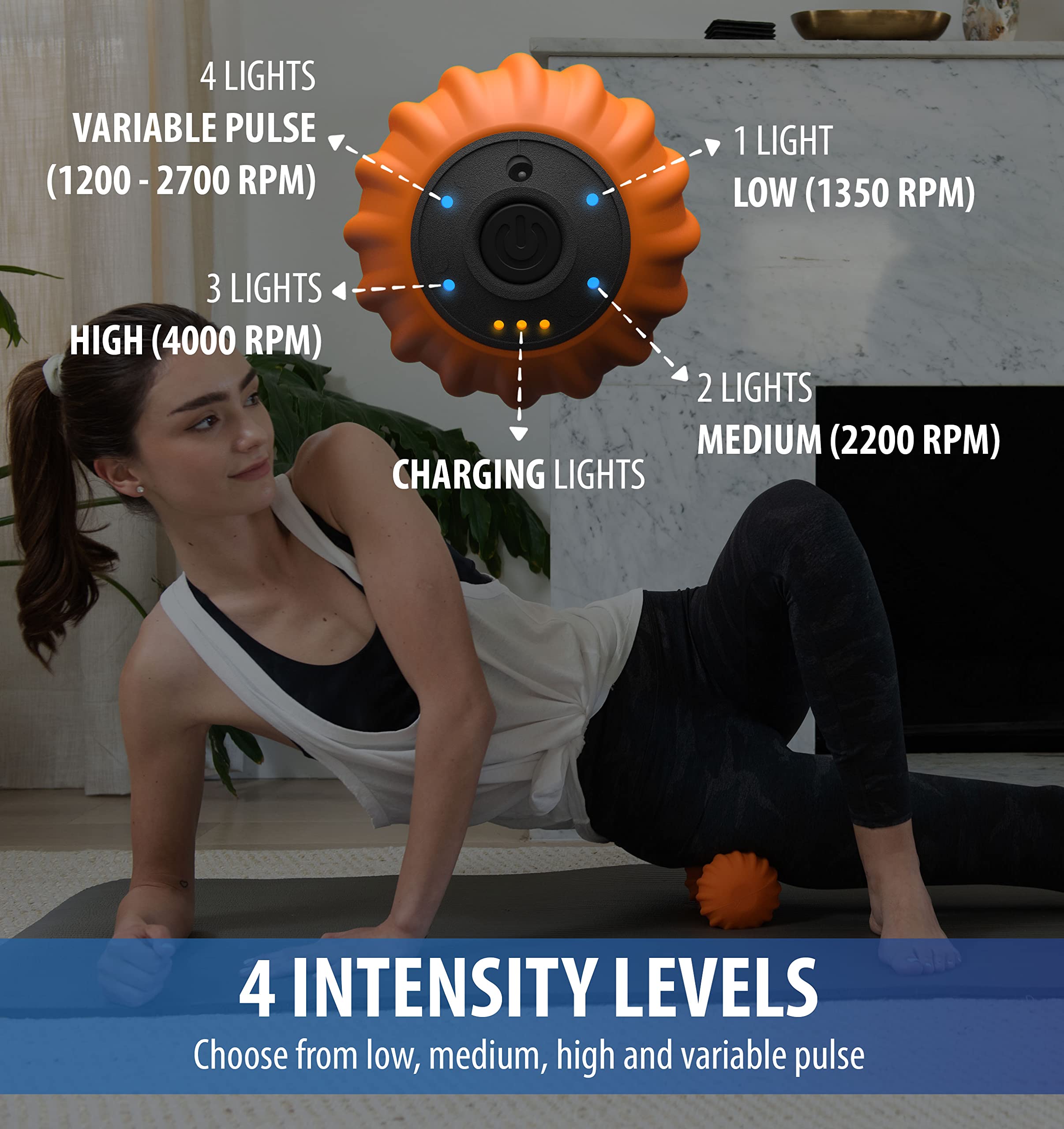 Zyllion ZMA-30 peanut ball ridges for muscle tension relief