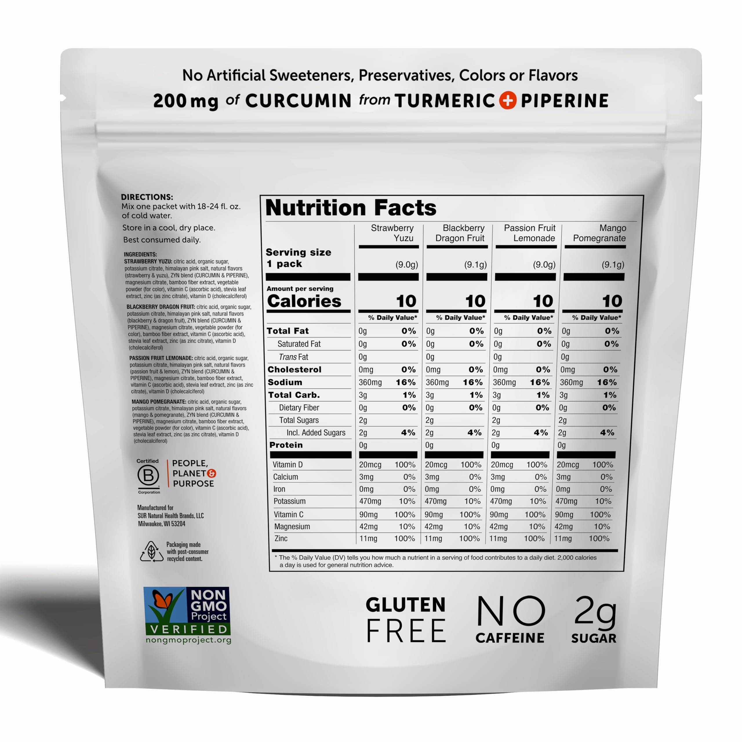 ZYN Blackberry Dragon Fruit packet boosts hydration with vibrant flavor