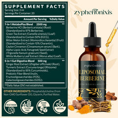Zypherionixis berberine drops under tongue for convenient, sugar-free dosing.