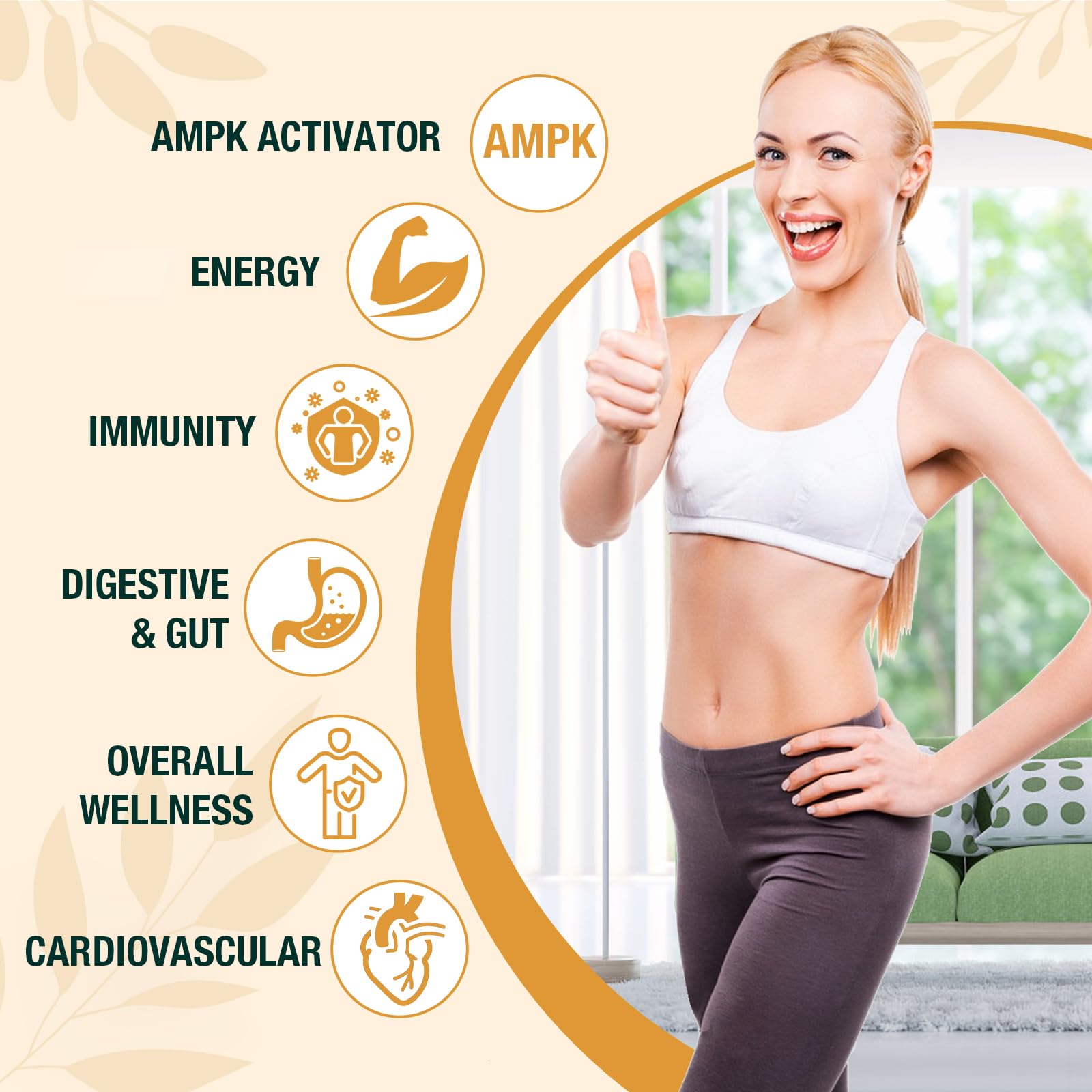 Zypherionixis berberine drops label features ginger and prebiotics for a gentle formula.